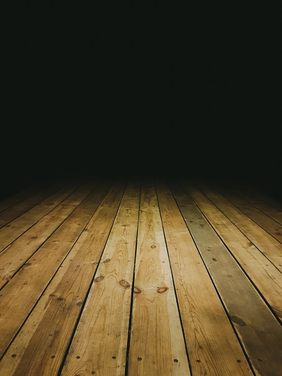 Warm, freshly sanded timber floorboards